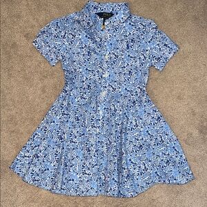 Polo by Ralph Lauren Toddler Girl Dress in Blue Floral